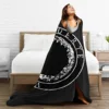 Disco Canserbero Flannel Blanket Death Music Album Warm Throw Blanket for Chair Sofa Bed Travel Funny Bedspread Sofa Bed Cover 5