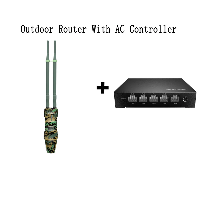 thumbnail image 1 of Punto de acceso de banda dual WAVLINK AC1200 para exteriores, extensor de Wi-Fi de largo alcance con PoE, resistente al agua IP67, 2/4 antenas de alta ganancia de 7 dBi, 1 of 5
