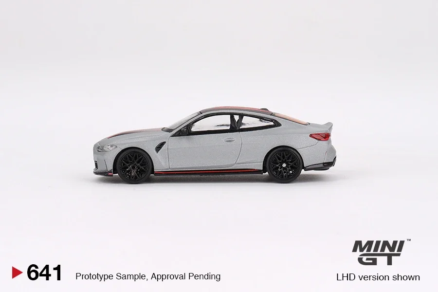 

MINI GT 1:64 M4 CSL (G82) Frozen Brooklyn Metallic Grey Diecast Model Car