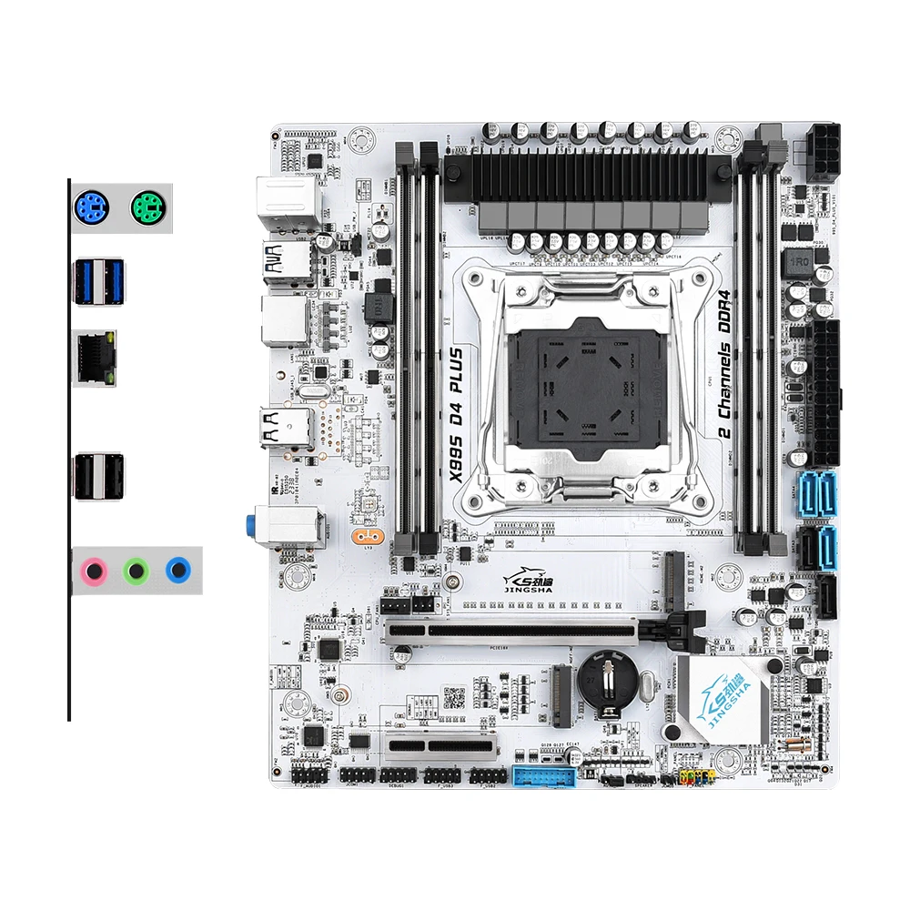 JINGSHA X99 D4 PLUS LGA 2011-3 XEON X99 마더보드, 인텔 E5 2680 V4 2*16G DDR4 ECC 메모리, 256GB SSD 및 쿨러 콤보 키트