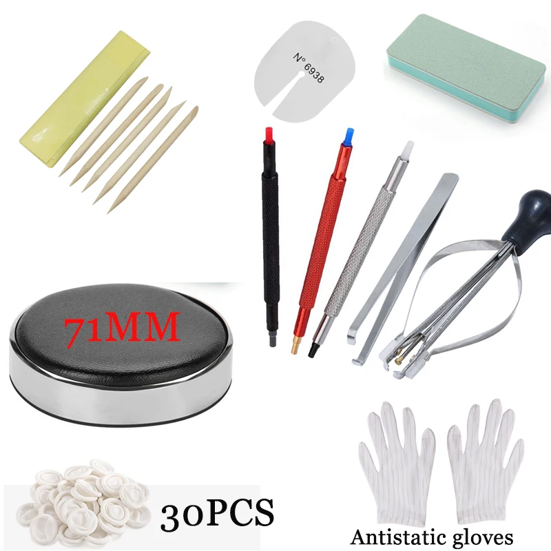 24511PCSWatchRepairToolSetAntistaticDisposableFingerRubber