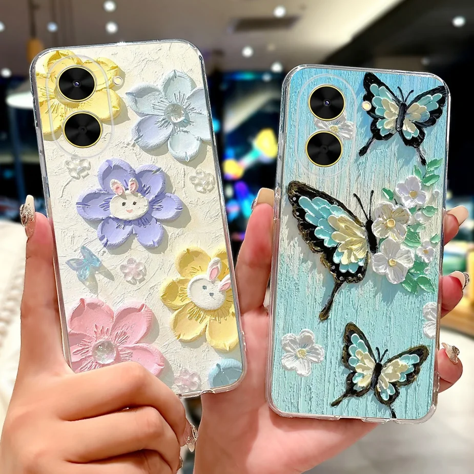 Luxury Painted Soft Silicone Phone Case - Artistic Design Cover