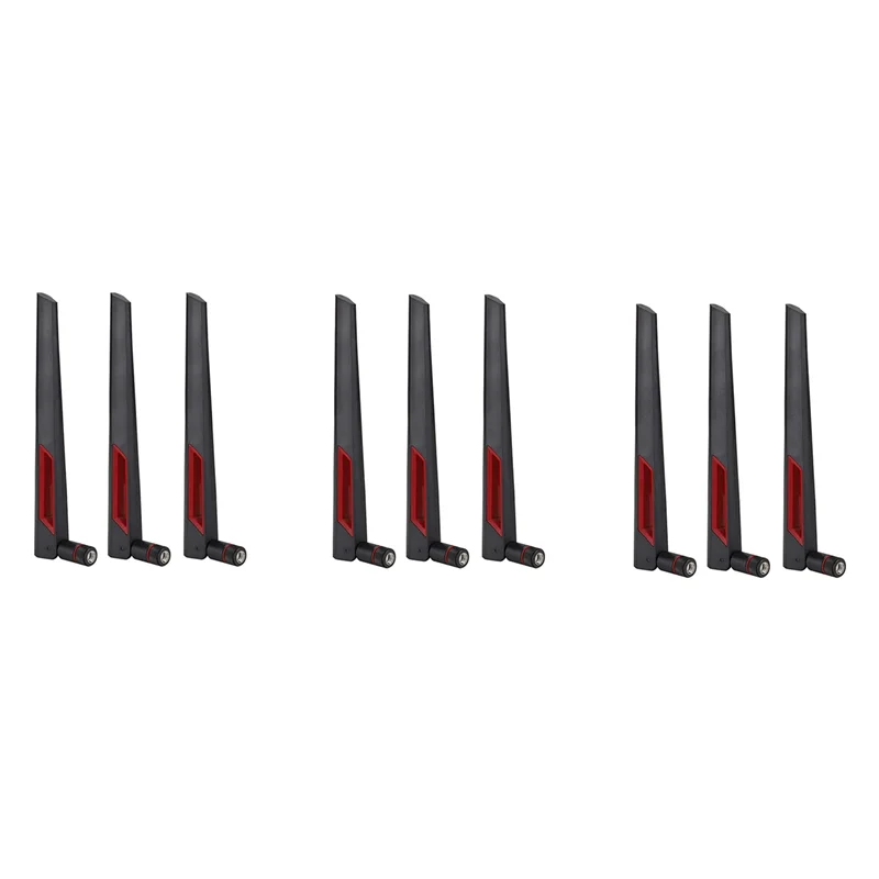 Y43A-고이득 라우터 안테나 SMA 8Dbi 2.4G/5.8G 듀얼 밴드 안테나 Wifi 라우터 어댑터 ASUS AC68U/AC88U/AC66U 9PCS