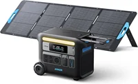 SOLIX F2000 Portable Power Station, PowerHouse 767, 2048Wh GaNPrime Solar Generator with 200W Solar Panel, LiFePO4 Batteries 1