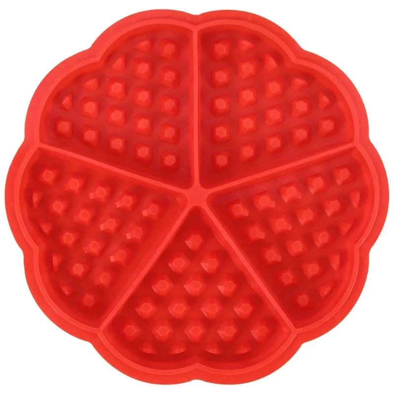 Silicone Waffle Mold Maker Non-stick Waffle Mold Kitchen Bakeware Cake Mould Makers for Oven High-temperature Baking Set