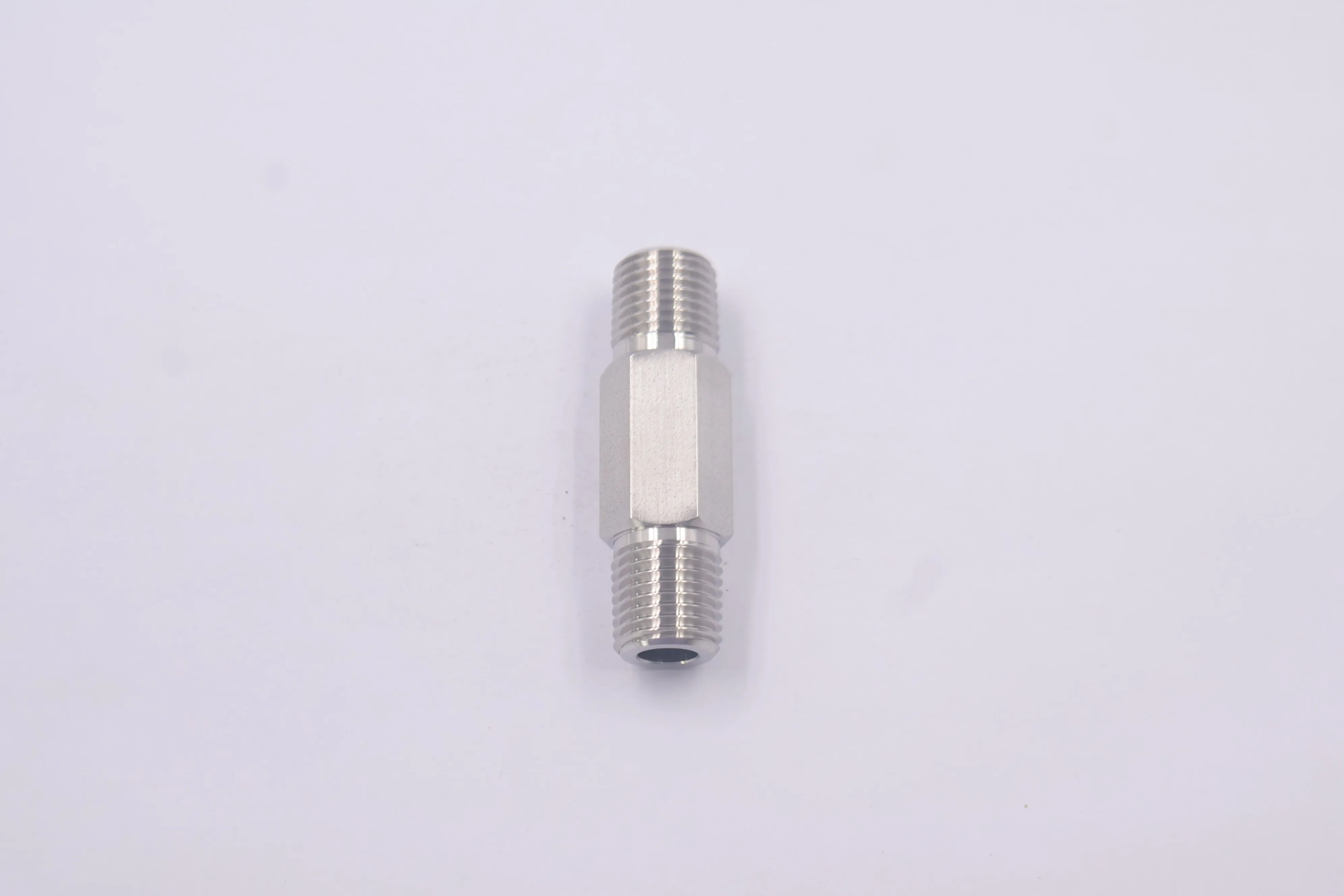 SS-4-HLN-4.00, Stainless Steel Pipe Fitting, Hex Long Nipple, 1/4 in. Male NPT, 4 in. Lengt