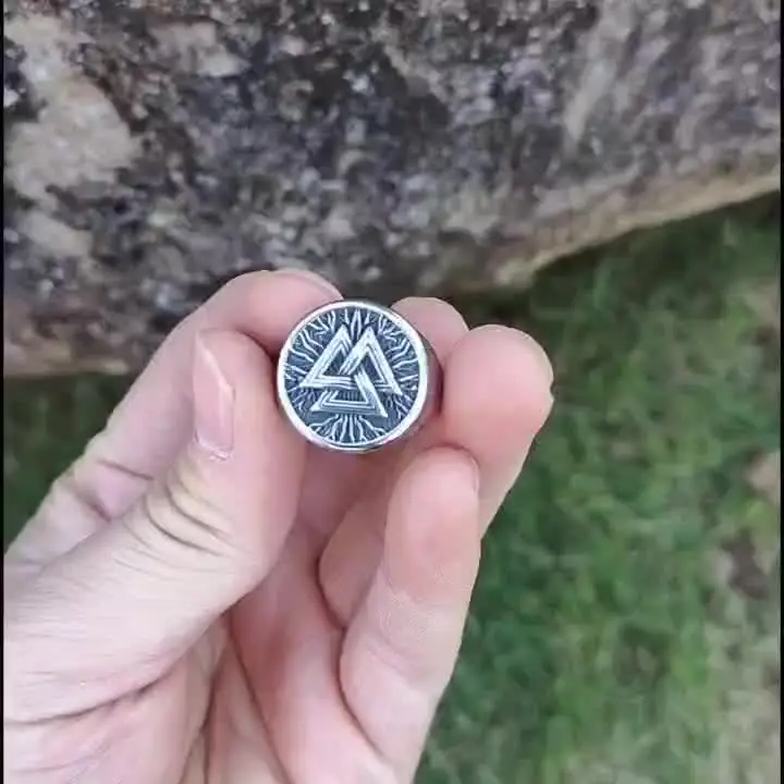 Новинка 2023 модный мужской амулет Valknut из нержавеющей стали 316L для викингов