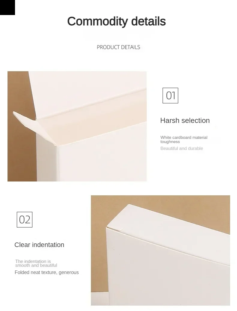 Folding Carton White Cardboard Box – Custom Square Box with Spot White Finish for Packa... - SKU FCB12235 - UGI Packaging