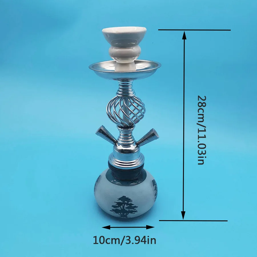 Arabic Water Bottle Single And Double Tube Small Glass Bottle Water Set Hookah Shisha