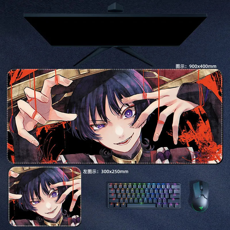 Scaramouche Andarilho Balladeer Mouse Pad Mousepad Genshin Impacto Genshin Pad Teclado Pad Computador pc Acessórios do Jogo Mat Mesa - Imagem 2