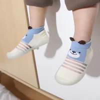 Baby Sock Shoes Summer Mesh Non-Skid Indoor Infant Walking Shoes Breathable Warm Elastic Boy Girls Socks Sneakers With Soft Sole 1