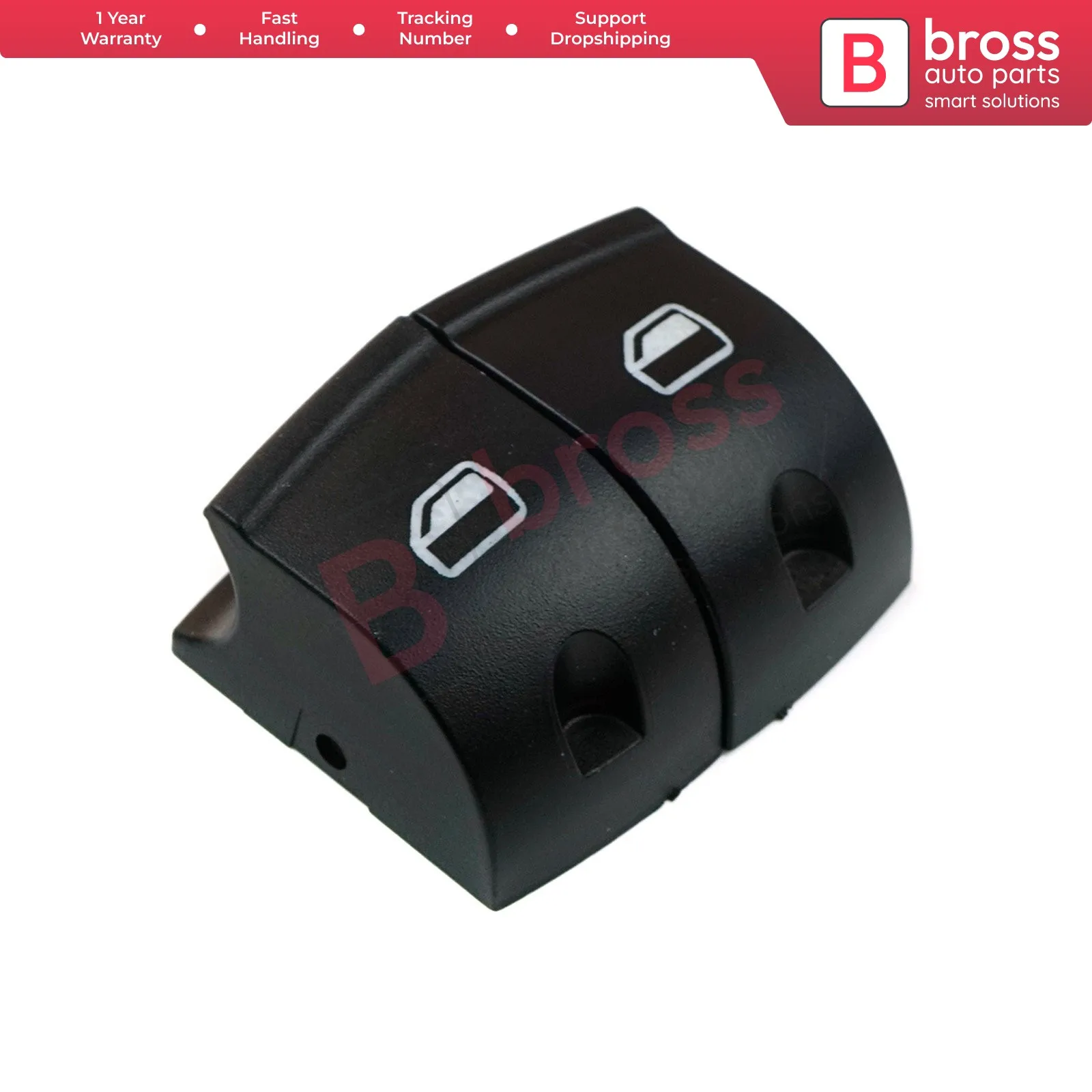 Bross – couvercle de bouton de panneau de commande, pièces de voiture BDP119, 2 pièces, pour Audi A3 8P A6 4F C6 Q7 4L