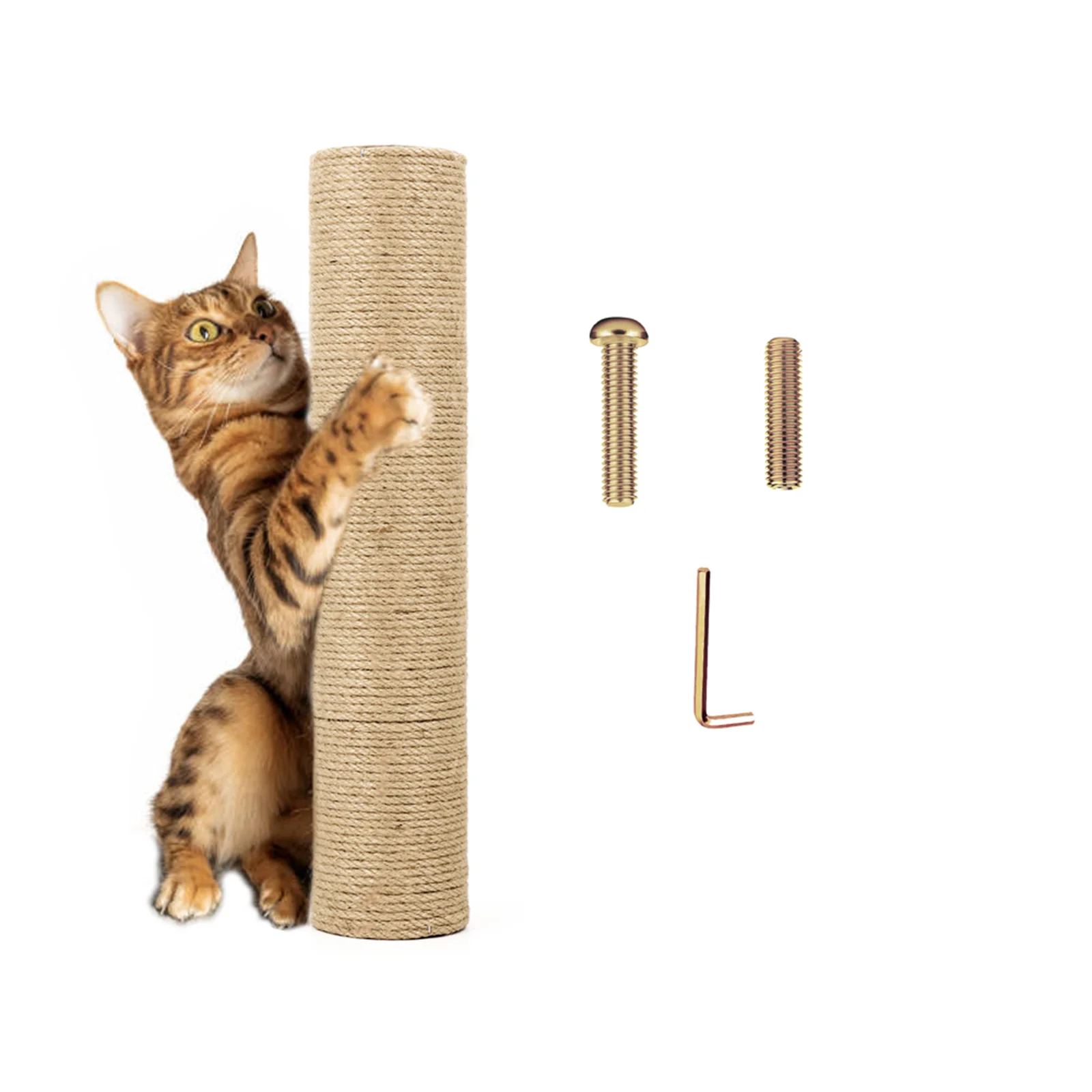 Cat Scratching Post Replacement Natural Sisal Spare Extension Scratch Post for Cats Tree Pole Parts Hemp Rope Scratcher Climbing Cat Scratching Post Replacement Natural Sisal Spare Extension Scratch Post for Cats Tree Pole Parts Hemp Rope Scratcher Climbing