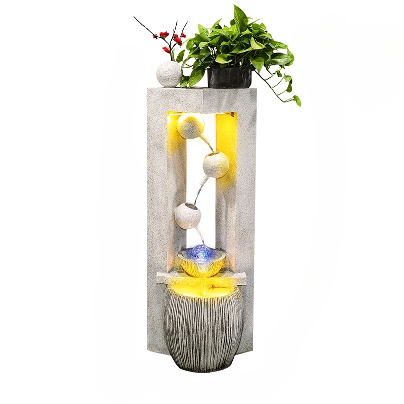 

Flowing Water Ornaments Simple Hallway Circulating Fountain Floor Humidifier