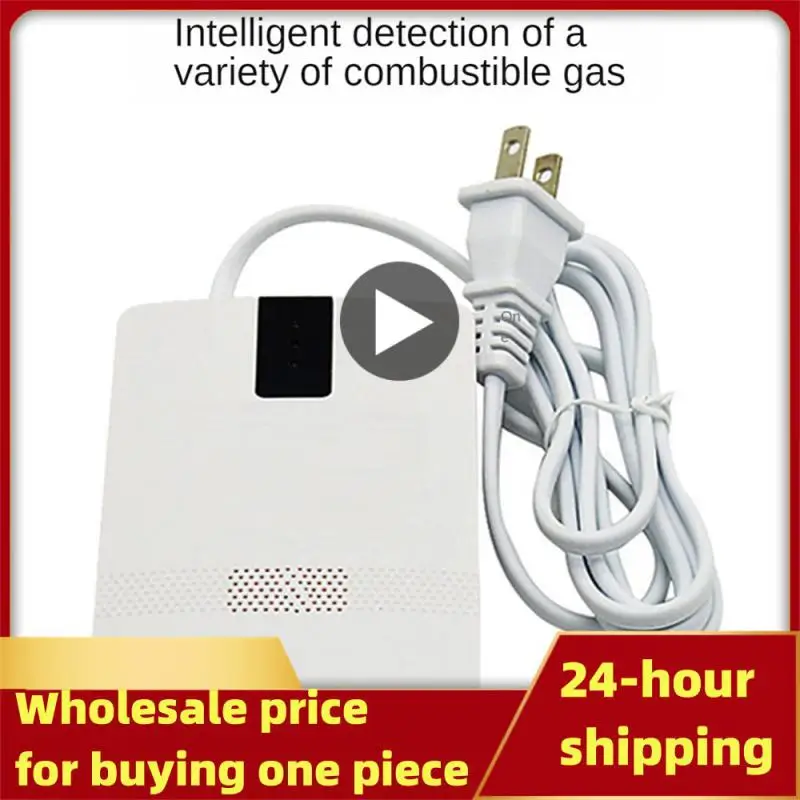 

Plug Smart Gas Leakage Sensor Combustible Methane Propane CH4 LPG Natural Gas Detector Alarm With Indication Light