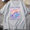 Live Laugh Lobotomy T Shirt Men Funny Dolphin Meme T-shirt Silly Weird Short Sleeve Tshirt Unisex Printed T-shirt Tops 6