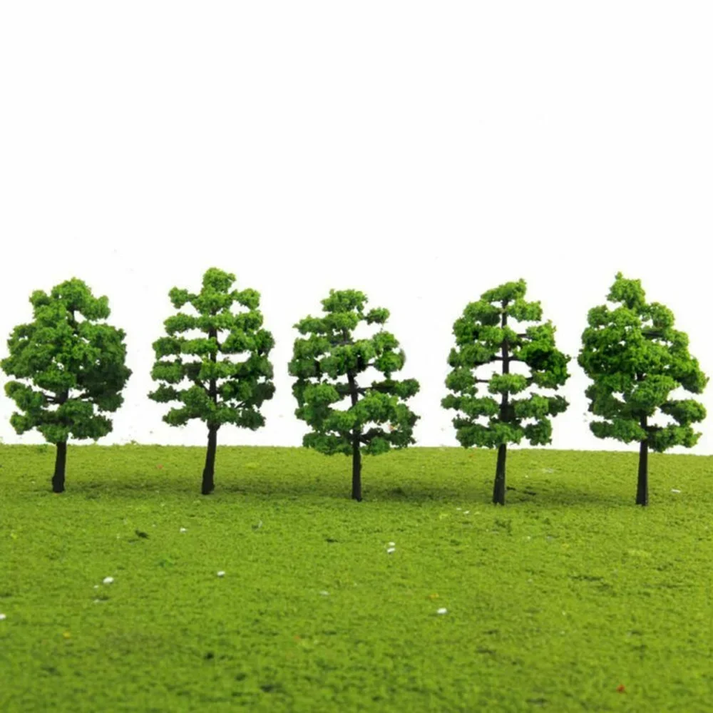 20Pcs Model Trees Train Railroad Micro Landscape Layout Diorama Scale Tree 7cm Decorate Building Model Roadway For Gift Set 3