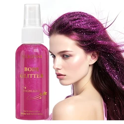Shimmering Glitter Spray for Face & Body - Waterproof, Long - Lasting Glow (04)