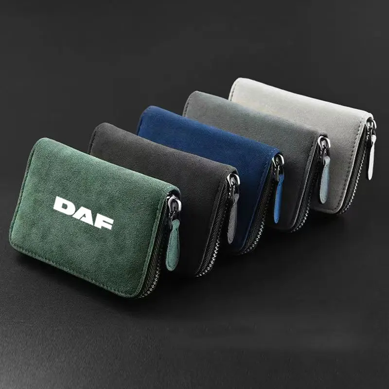 

Multiple card positions Card Holder Bag Simple Solid Color Pocket Case wallet for DAF 106xf 105 cf85 Truck lf van accessories