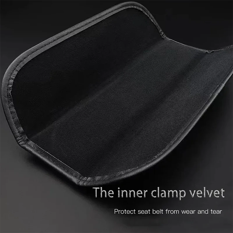 Nappa Leather Safety Belt Shoulder Covers 2Pcs Interior Car Accessories for Range Rover Evoque 2012 -
