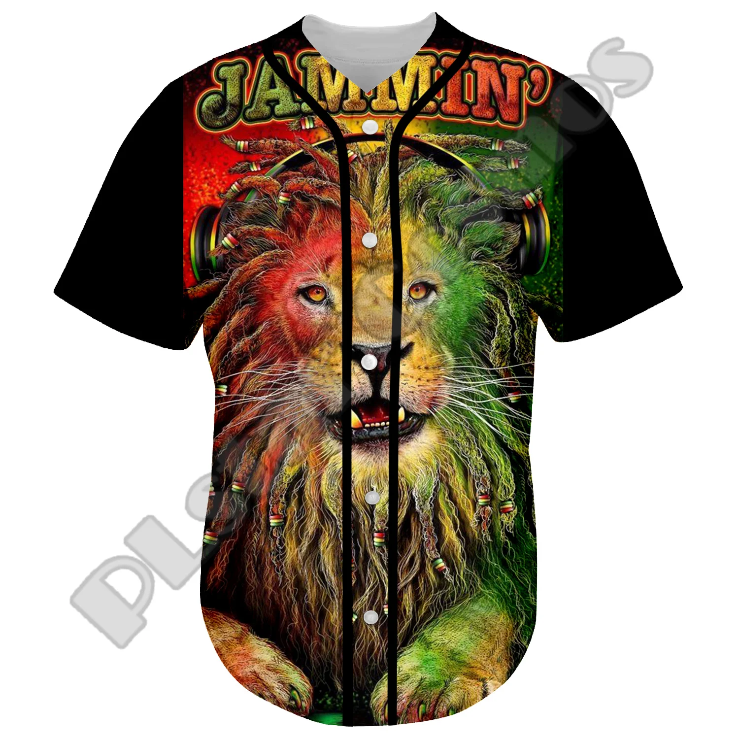 NewFashion Bob Marley Rastafari Lion Vintage Reggae Retro Tattoo 3DPrint Harajuku Summer Baseball Shirts Jersey Short Sleeves X6 plstar cosmos custom made names diy vip link newfashion 3dprint summer baseball shirts jersey funny casual beach short sleeves