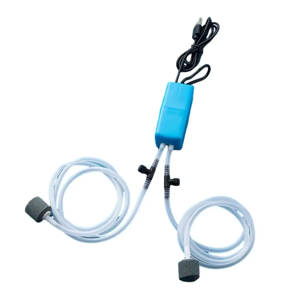 Mini Kit Pompa Ad Aria Per Acquario Pompa Di Ossigeno Con Pietra Ad Aria Silenzioso Ad Alta Efficienza Energetica Filtro Per Acquario Usb Accessori Pe