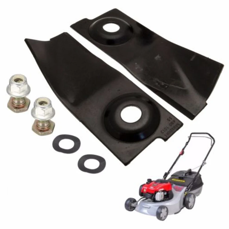 2 Set Hardened Lawn Mower Blades Bolts 18in 125x45mm Kit For Masport 200 300 400 500 575 600 Grass Trimmer Garden Tool Parts