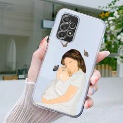 Charming Baby Girl Mom Family Design Phone Case Cover - Samsung A52 (B1)