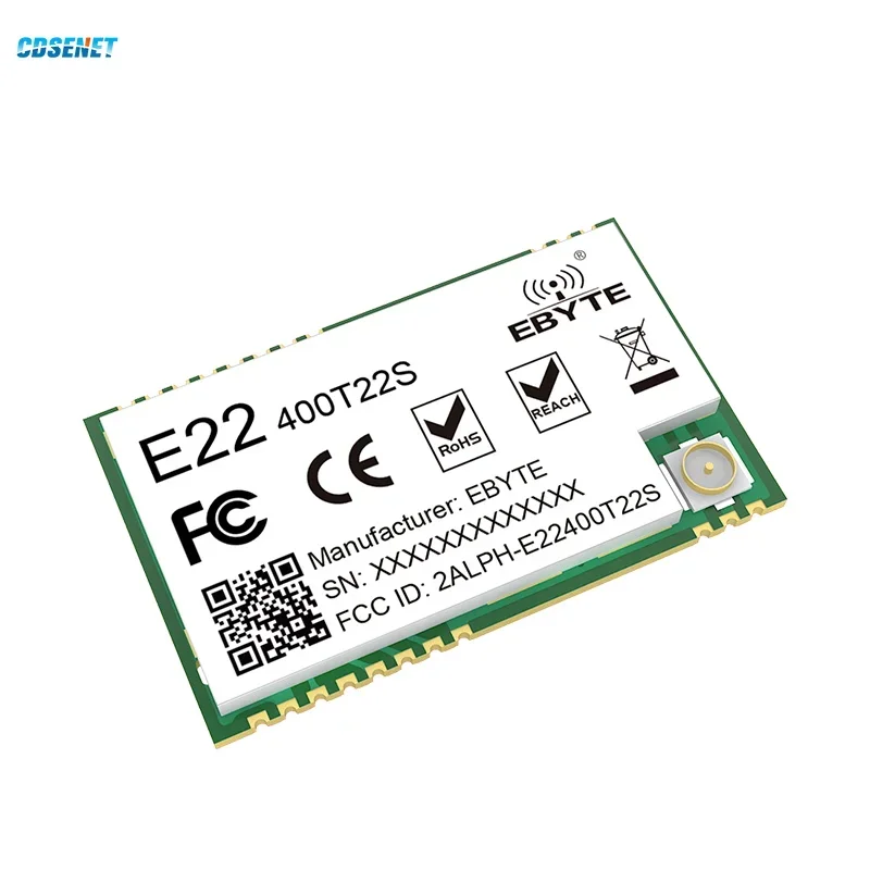 E22-400T22S UART LoRa Net Working RSSI Wireless Transceiver CDSENET 22dBm 433MHz SMD IPEX Stamp Hole Module Receiver Low Power