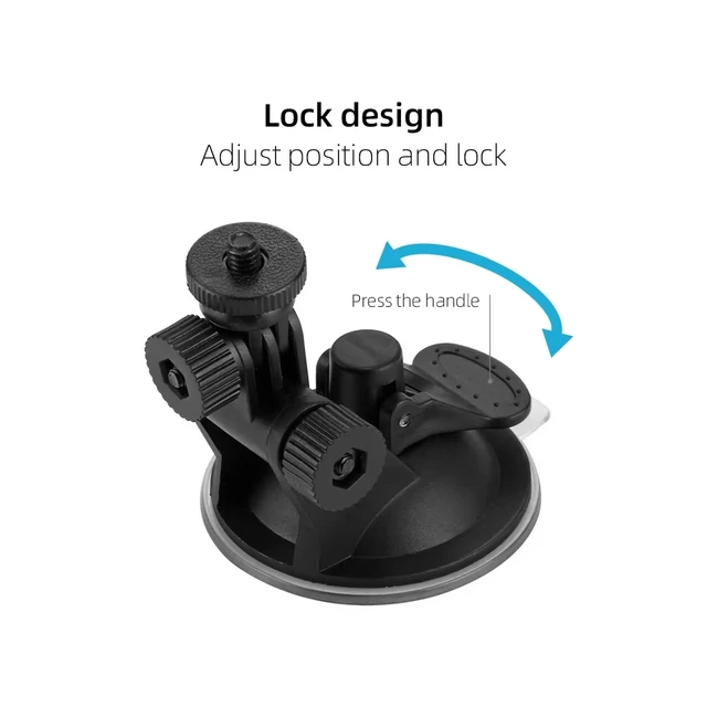 Ventouse pour Gopro 12, support d'accessoires pour Go pro 12 11 10, caméra d'action pour voiture, support monopode en verre 4