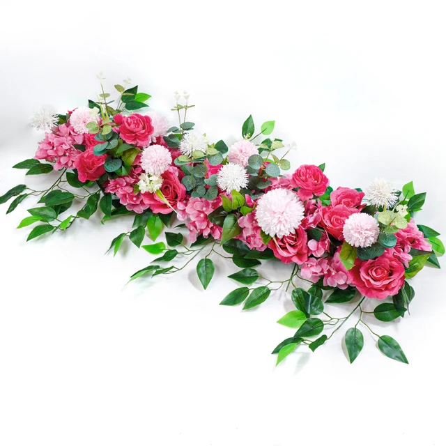 Rose Artificielle Blanche de Luxe, 100cm, Fleurs de Centre de Table de Mariage, Toile de Fond, Arches Murales, Décor Floral de Scène de ix 3