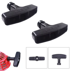 Part Replacement Start Recoil Handle 2pcs 7x7cm Black Durable High Quality Material Plastic For Honda GX160 GX200
