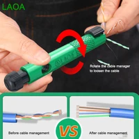 LAOA Lisseur de câble réseau professionnel de type stylo, super cinq, six ou sept types de séparateur de câble réseau 3