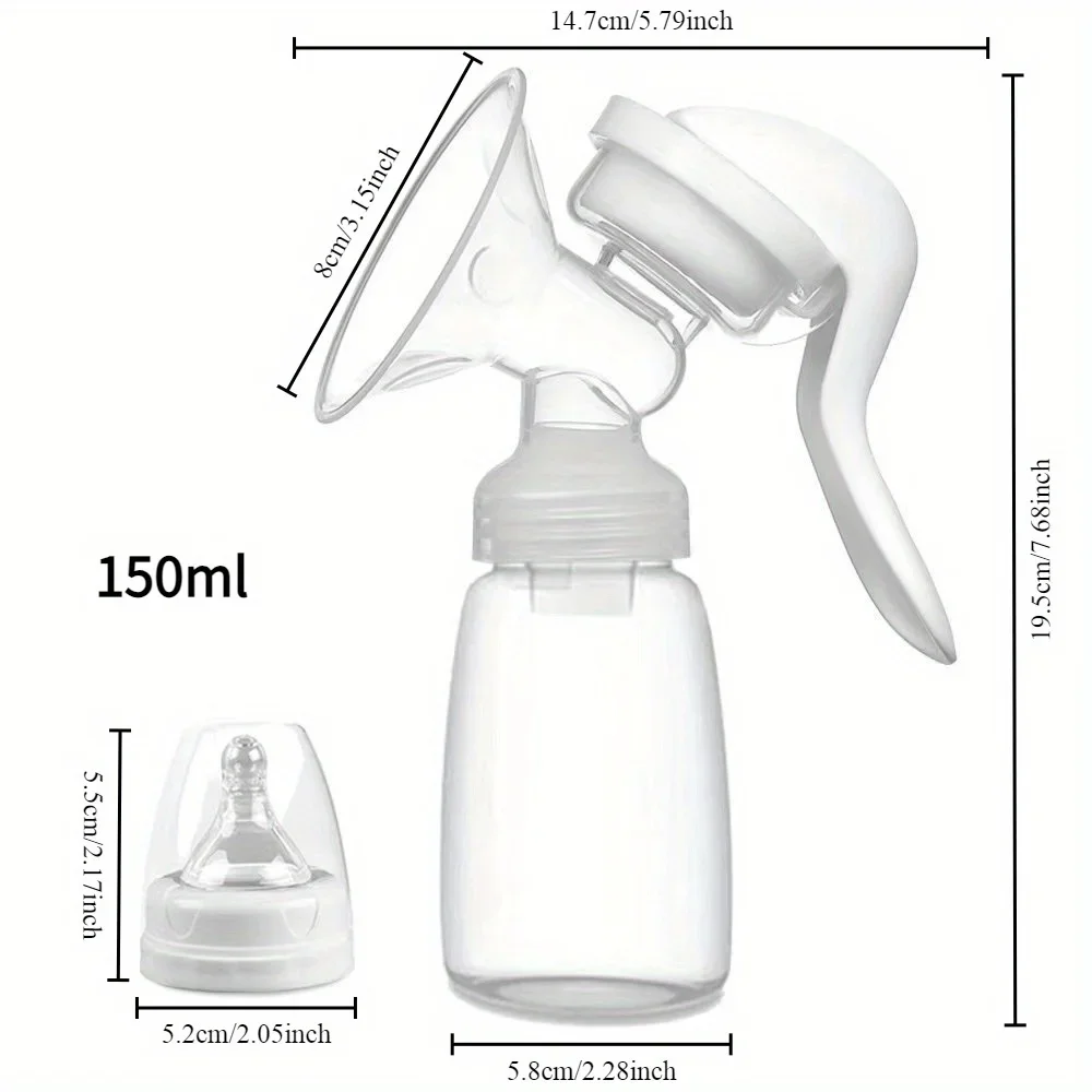 Manual Breast Feeding Pump Nipple Manual Suction Milk Feeding Breasts Pumps Milk Bottle Sucking Postpartum Supplies Accessories