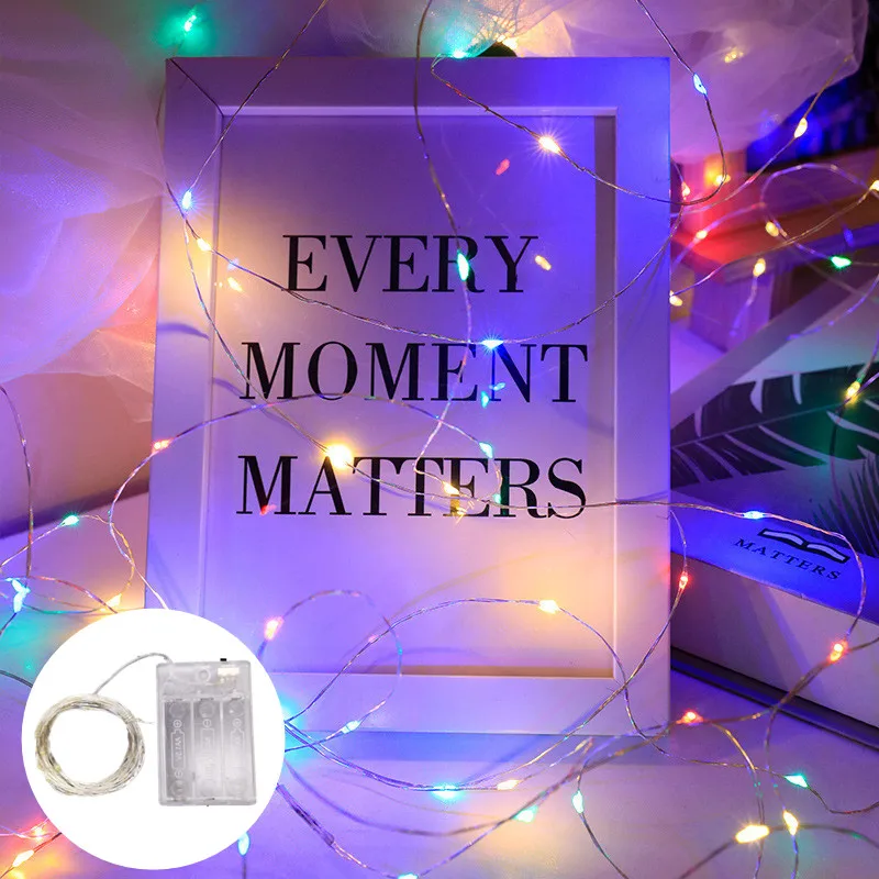 Battery-Operated LED Fairy String Lights for Holiday & Party Decorations