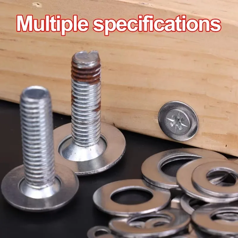Stainless steel washers Stainless Steel Washer Metal Screw Flat Washers Rings Plain Gaskets Fasteners for Screws Bolts Assortment Kit M2-M12 684/180PCS