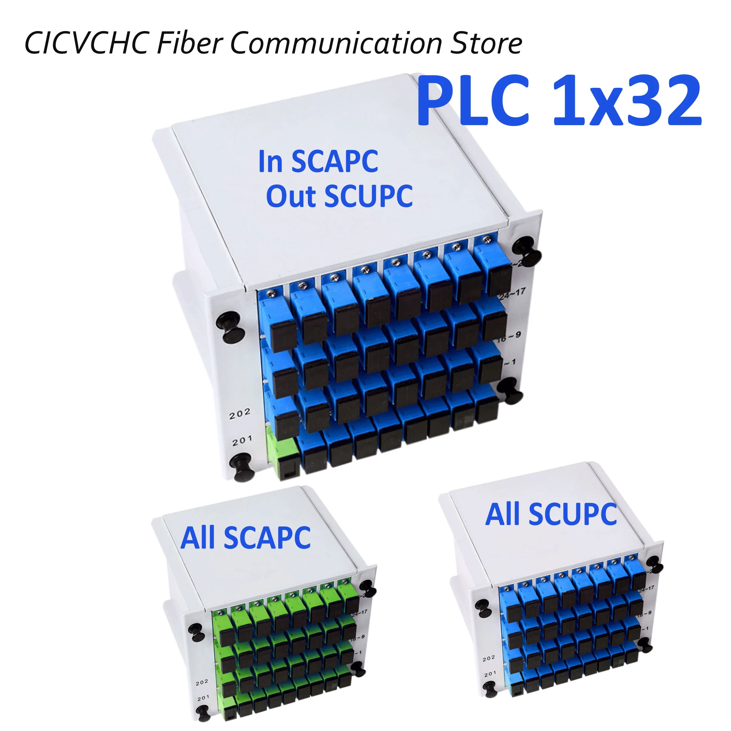 Optical Splitter 1X32 LGX, Mini Plug-in type Single Mode PLC Splitter with SC Connector