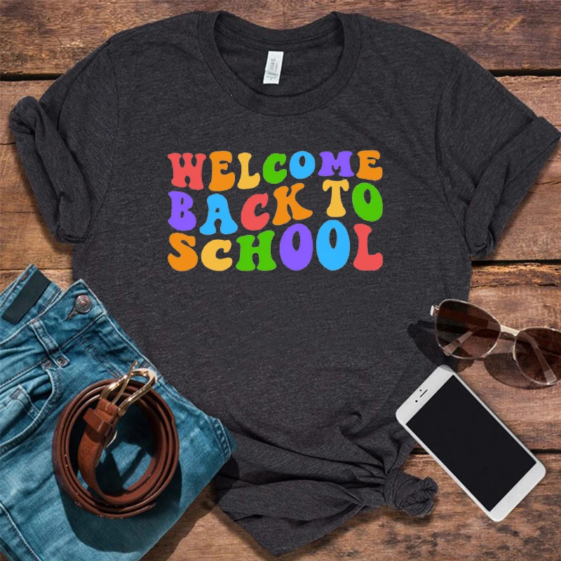 

Welcome Back To School Shirt Back To School Tshirt Teacher Clothes Kids School Shirt Tops Teacher Gift Aesthetic m
