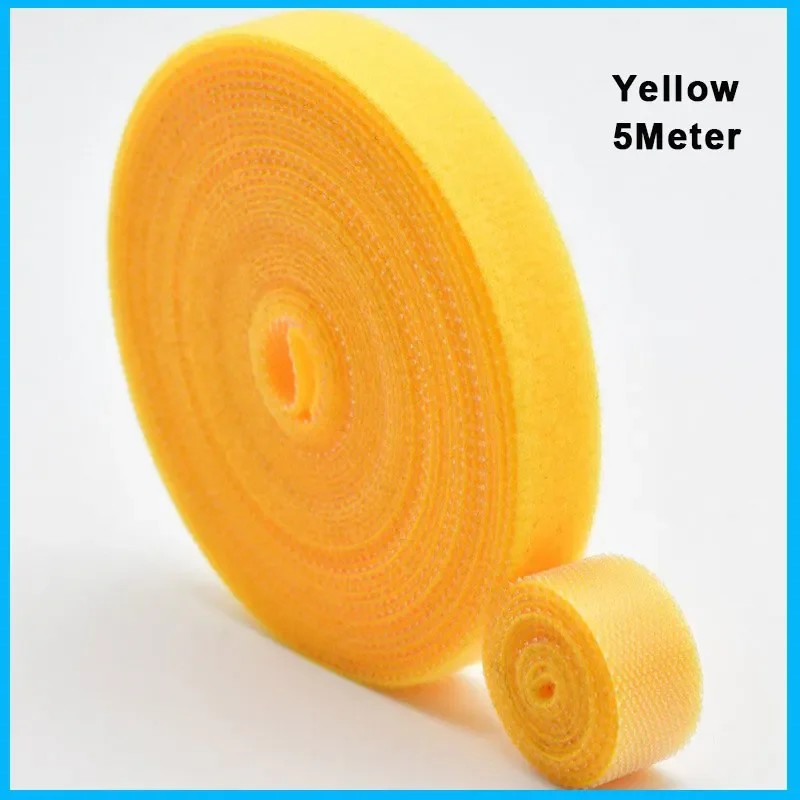 Reusable 5M Nylon Hook & Loop Cable Organizer Strap