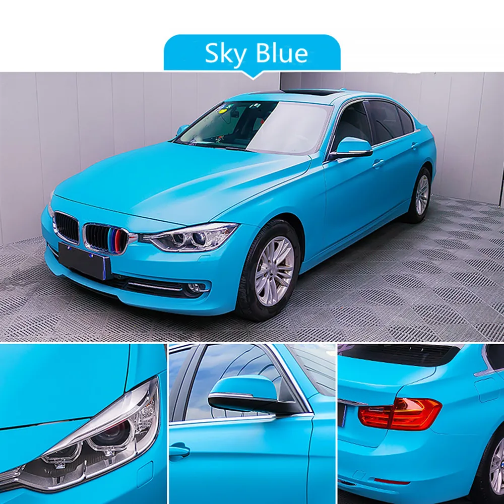 

Sunice 18m Sky Blue Matte Vinyl Car Motorcycle Scooter Wrap Decal Matt Styling Film Wrap Vehicle Motor Decal Sticker