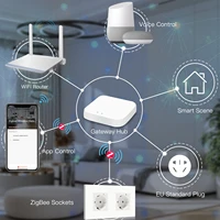 BSEED Single ZigBee Wall Sockets Energy Monitor Double Smart Meter Sockets Google Smart Life App Alexa Triple Sockets EU Plastic - Image 2