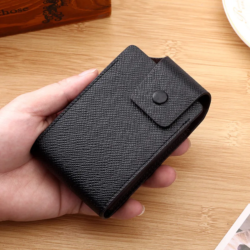 

Multiple Card Slots PU Leather Card Bags Unisex Horizontal and Vertical ID Credit Business Bank Card Holder Coin Money Pouch