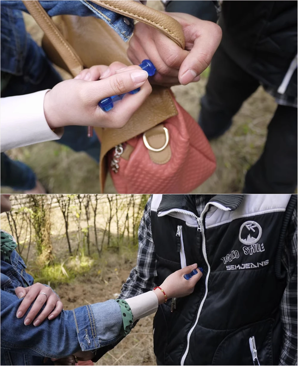 1 Stücke Neue Mode Nylon Kunststoff Stahl Bohrer/Mini Selbstverteidigung Stinger Bohrer/Schützen Werkzeug Schlüsselanhänger Schwarz – Detail 13