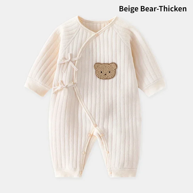 

Body Suit & One Piece Muslin Bear Romper Body Suit Baby Clothes Summer Long Sleeve Infant Girls Coat Cotton Jumpsuit for Boys