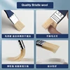 1/3/5/7/9 PCS Chip Paint Brushes Natural Bristles Wooden Handle Flat Brushes Set for Painting, Glue, Oil, Acrylic, Stain 2