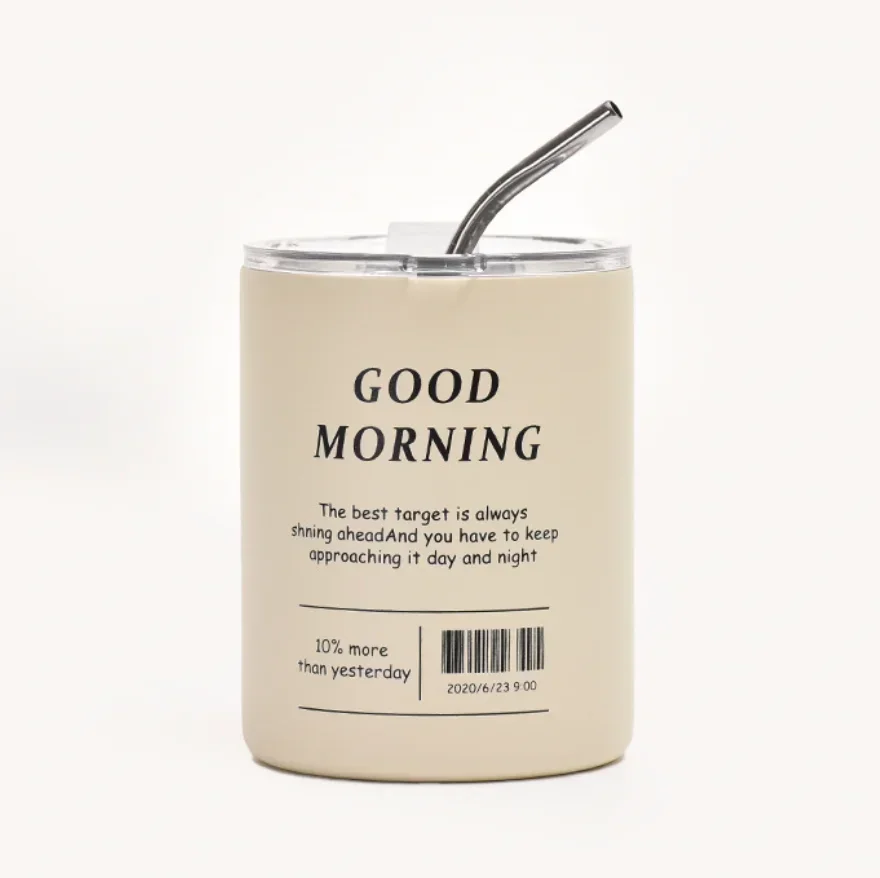 Enhanced Leak-Proof Double Wall Vacuum Insulated Reusable Travel Tumbler with Straw - Dishwasher Safe
