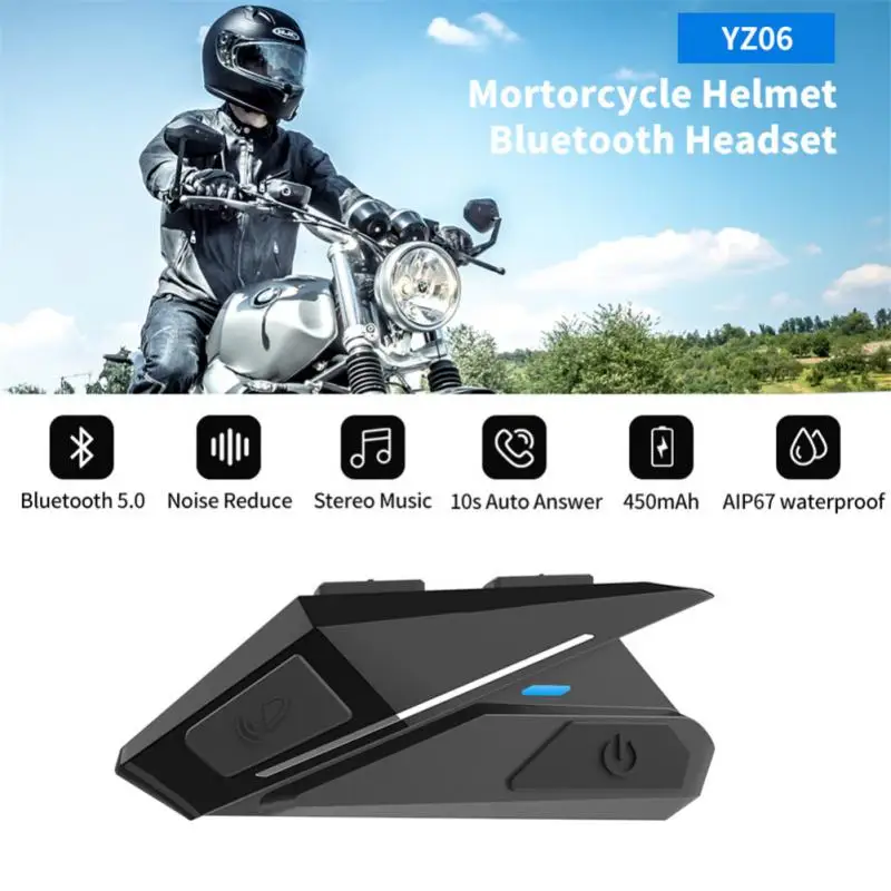 

Bluetooth-гарнитура YZ06 для мотоциклетного шлема, с микрофоном