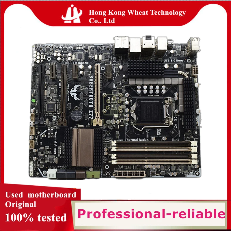 Scheda Madre Intel Z77 Sabertooth Z77 Usata Scheda Madre Desktop Originale Lga 1155 Lga1155 Ddr3 32Gb Usb2.0 Usb3.0 Sata3