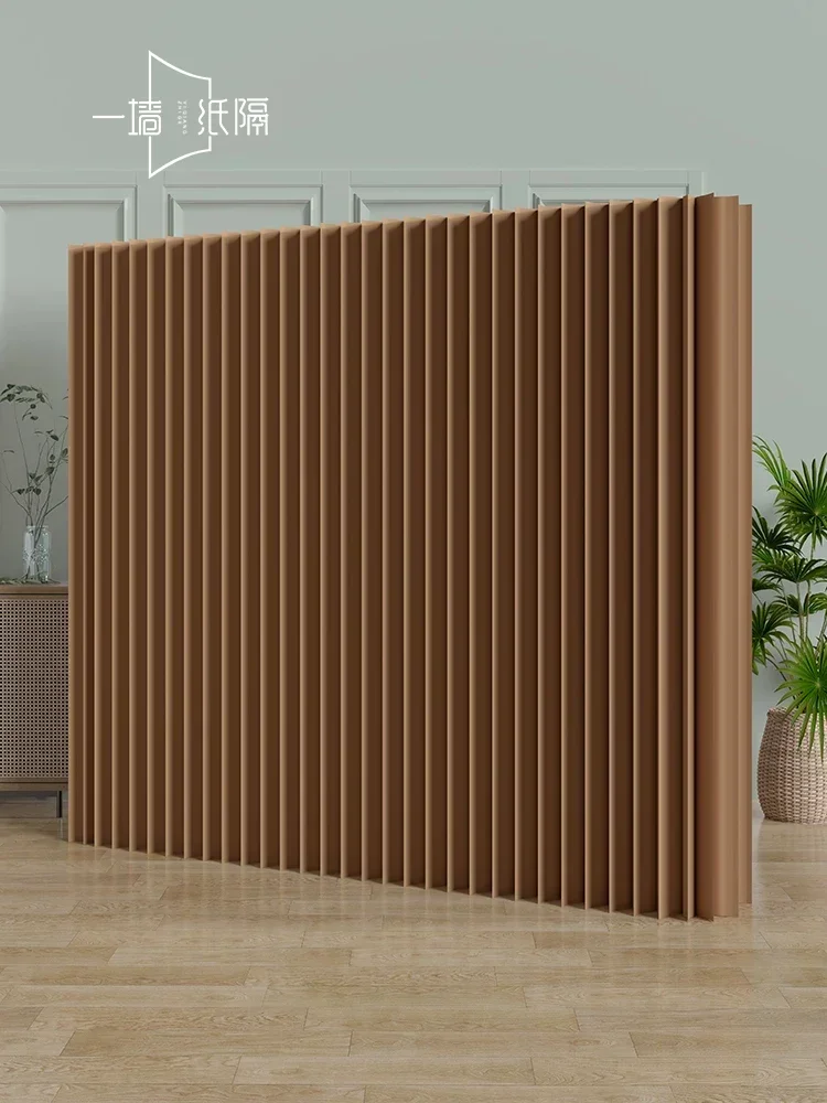 スクリーンパーティションオフィスパーティション紙壁リビングルームルームブロッキングフェンスパンチなし折りたたみ式バスルーム偽壁