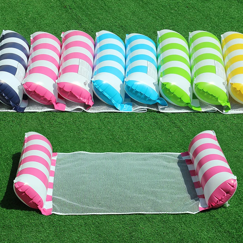 New Summer For Adult Water Hammock Recliner Inflatable Floating Swimming Mattress Sea Swimming Ring Pool Party Toy Lounge Bed 6